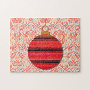 Weihnachten Retro-Stil Kunst-Puzzle