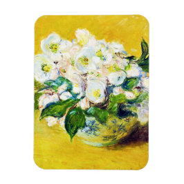 Weihnachten Rose Claude Monet Blume Blumenfarbe Magnet