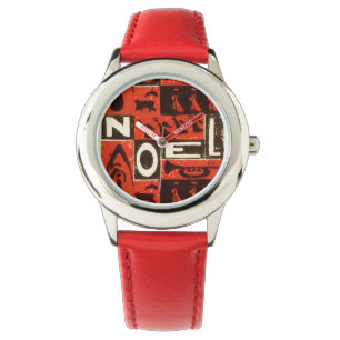 Weihnachten-Rot Armbanduhr
