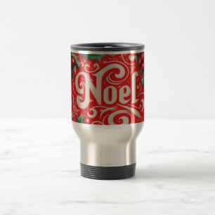 Weihnachten Rot & Grün Reisebecher