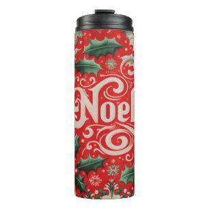 Weihnachten Rot & Grün Thermosbecher