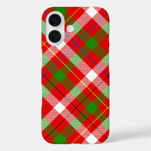 Weihnachten Rot Grün Weiß Flanell Karo Design iPhone 16 Hülle