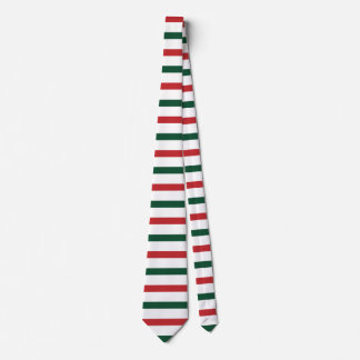 Weihnachten Rot & Grüne Streifen Geschenkmuster Krawatte