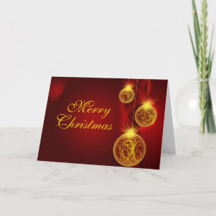 Weihnachten Rot und Gold, Fröhlich, Weihnachten
