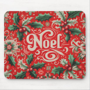 Weihnachten rot und grün mousepad
