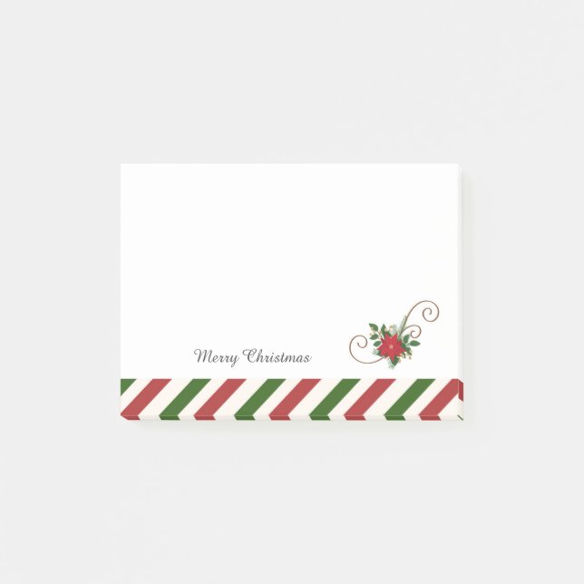 Weihnachten rot und grün post-it klebezettel (Vorderseite)