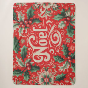 Weihnachten rot und grün sherpadecke