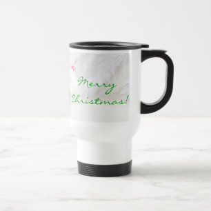 Weihnachten Rot und Weiß frohe Weihnachten I Reisebecher
