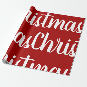 Weihnachten Rot Weiß Geschenkpapier