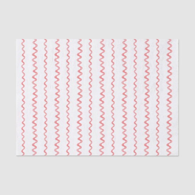 Weihnachten - Rote Streifen Seidenpapier (Vorderseite)