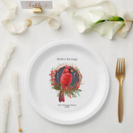 Weihnachten Roter Kardinal Weihnachten Solstice Bo Pappteller