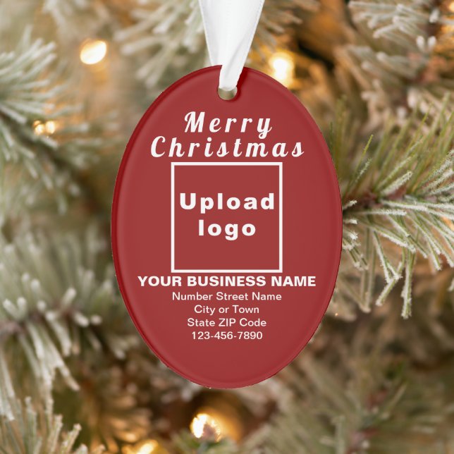 Weihnachten - Roter Oval - Akronylic-Ornament Ornament (Baum)