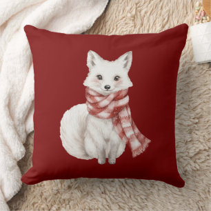Weihnachten Roter Pfefferminz Fox und Hirsch Kissen