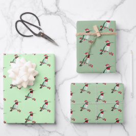 Weihnachten Ruby-throated Hummingbird Geschenkpapier Set