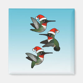 Weihnachten Ruby-throated Hummingbird Magnet