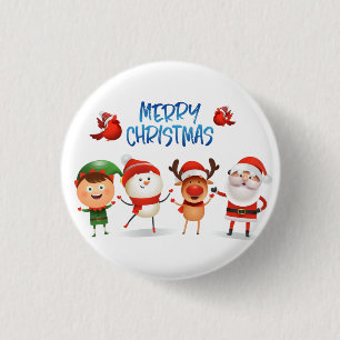 Weihnachten Rudolf Der Rentier und seine Freunde Button