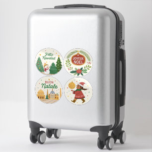 Weihnachten rund um das World Sticker Set feiern