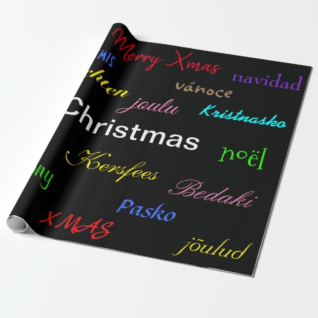 Weihnachten rund um die Welt Geschenkpapier (Ungerollt)
