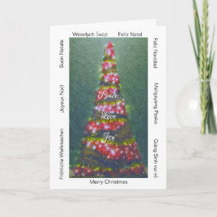 Weihnachten rund um die Welt "x 7" Weihnachtskarte Karte