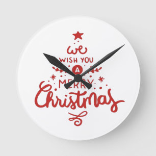 Weihnachten runde wanduhr