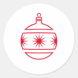 Weihnachten Runder Aufkleber