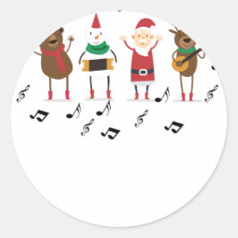 Weihnachten Runder Aufkleber
