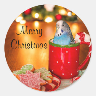 Weihnachten Runder Aufkleber