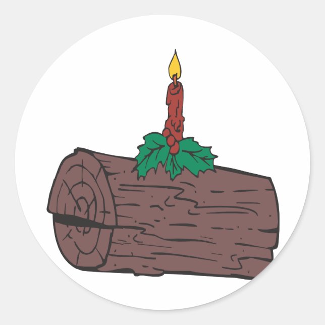 Weihnachten Runder Aufkleber (Vorderseite)