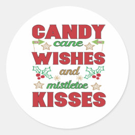 Weihnachten Runder Aufkleber