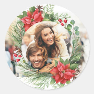 Weihnachten Runder Aufkleber