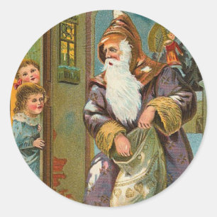Weihnachten Runder Aufkleber
