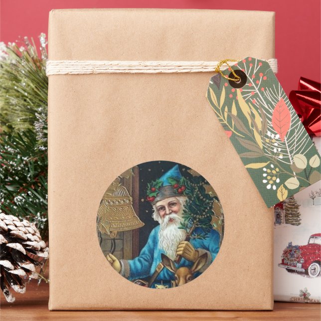 Weihnachten Runder Aufkleber (Feiertag)