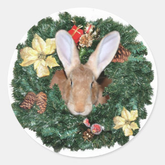 Weihnachten Runder Aufkleber