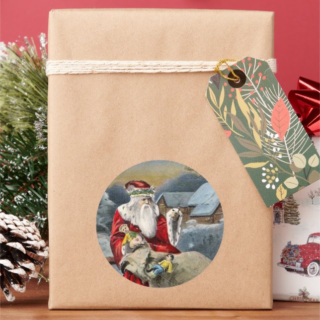 Weihnachten Runder Aufkleber (Feiertag)