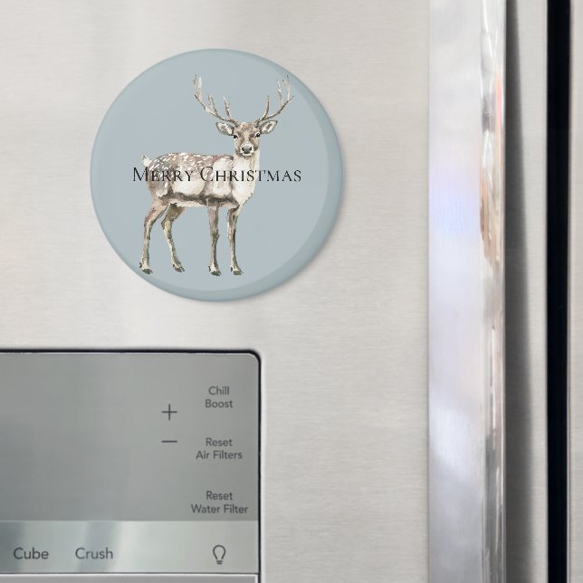 Weihnachten Rustikale Hirschpine grün Magnet (In Situ (Kühlschrank))