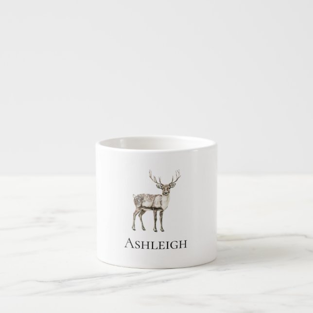 Weihnachten Rustikaler Hirtenname Espressotasse (Vorderseite)