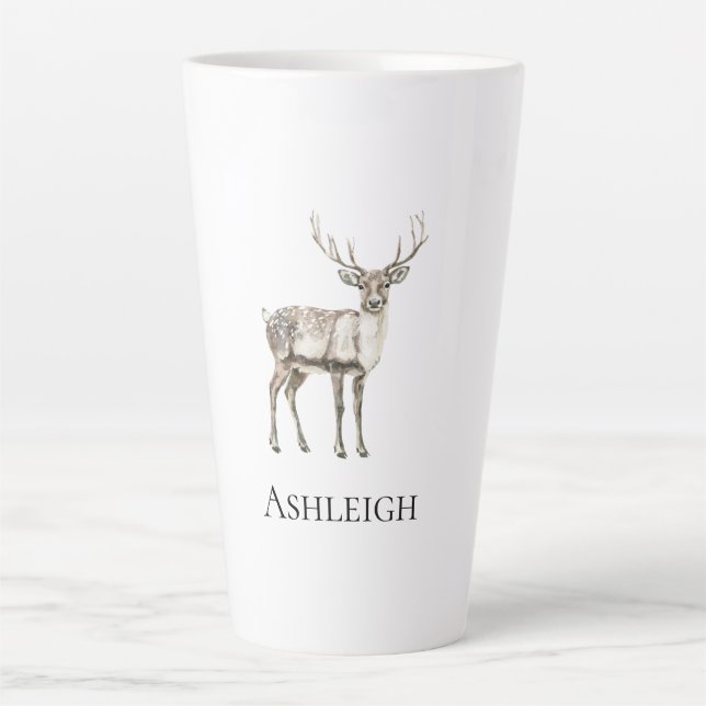 Weihnachten Rustikaler Hirtenname Milchtasse (Vorderseite)