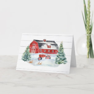Weihnachten Rustikales Bauernhaus Shiplap Traktor