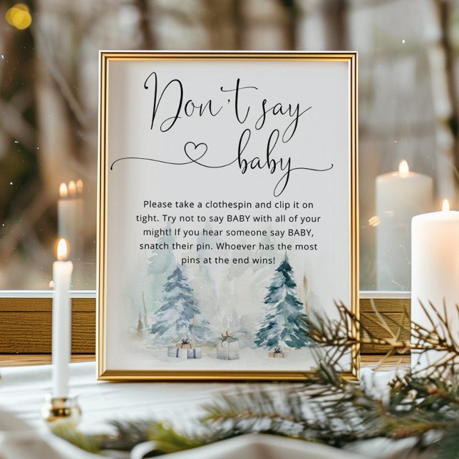 Weihnachten Sag kein Baby. Der Winter sagt kein Ba Poster (Von Creator hochgeladen)