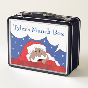 Weihnachten sagt Dunkle Tones Metal Mittagspause B Metall Brotdose