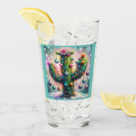 Weihnachten Saguaro Cactus Whimsical Snowflakes Glas