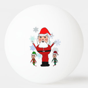 Weihnachten Sankt und Elfe Tischtennisball