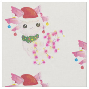 Weihnachten santa axolotl stoff