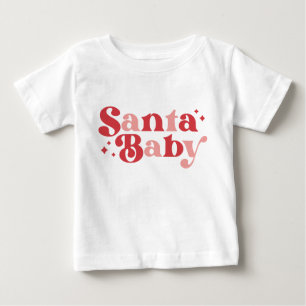 Weihnachten Santa Baby Cute Moderne Typografie Sch T-shirt