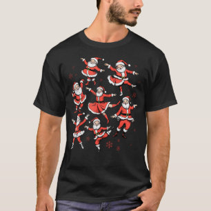 Weihnachten Santa Claus Ballett Tänzer Ballerina T T-Shirt