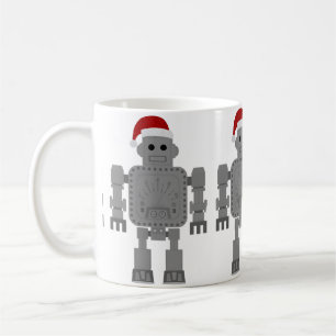 weihnachten santa claus roboter kaffeetasse