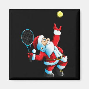 Weihnachten Santa Claus Tennis Spiel Tennis Schläg Magnet