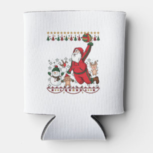 Weihnachten Santa Claus Volleyball Schneemann Rent Dosenkühler