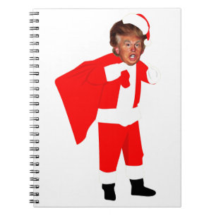 weihnachten santa donald trump notizblock