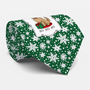 Weihnachten Santa Goldendoodle (goldrot) Hund Nied Krawatte